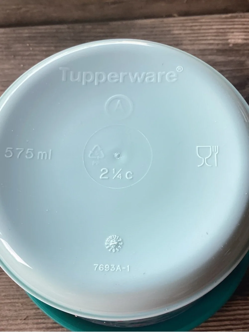 Tupperware One Touch Floral Canister Set of 2, each is 2.25 cups